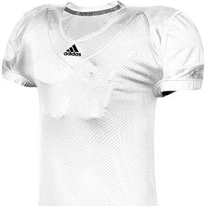 NEW Adidas Youth Press Coverage Football White on White Jersey  Boys Youth Small